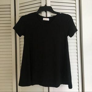 NWOT Ava Sky Black Top